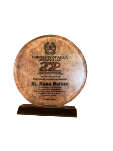 Award of Outstanding Achievement